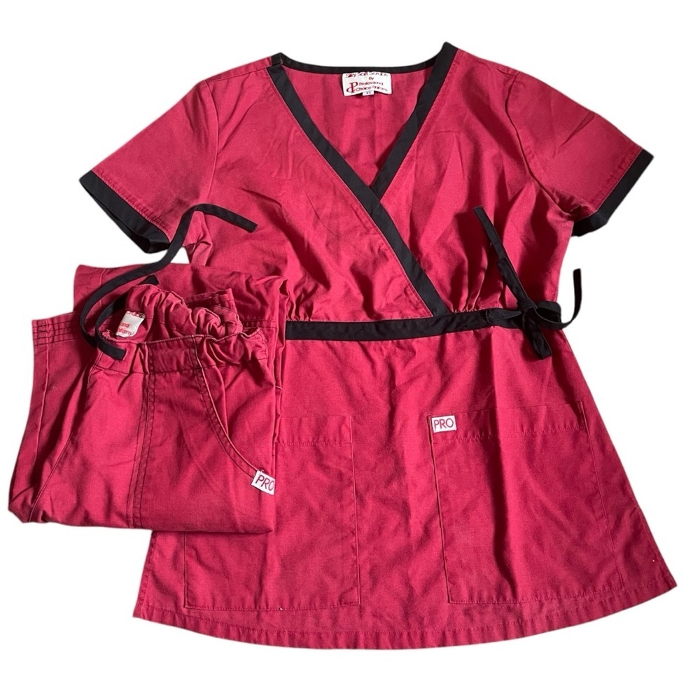 Professional Choice Uniform Red Scrub Set US XS